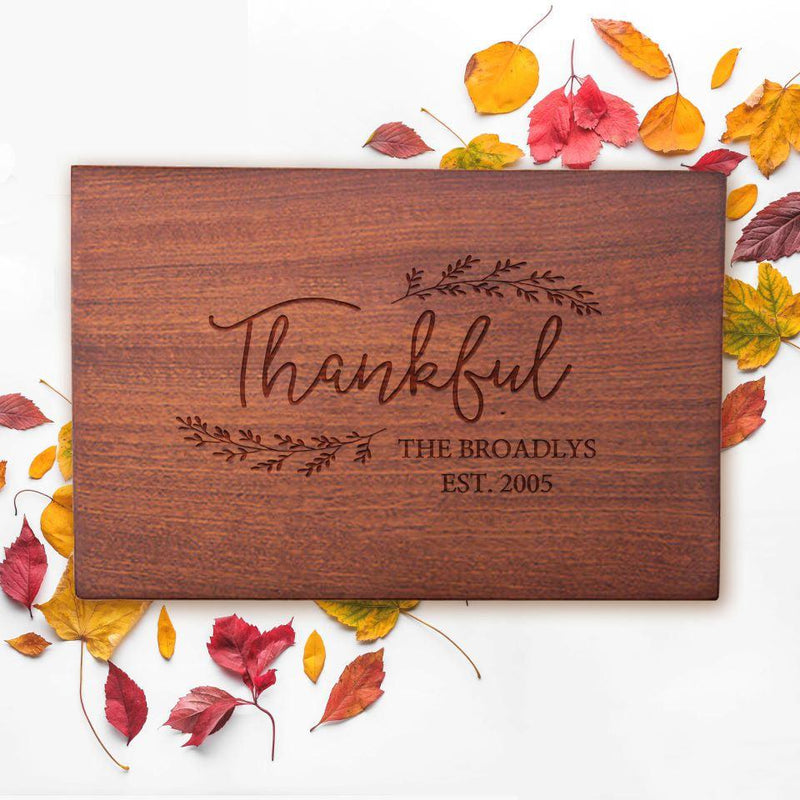 Personalized 10x15 Holiday Mahogany Cutting Boards -  - Qualtry