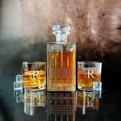 Executive Decanter Set with 2 Personalized Glasses -  - JDS