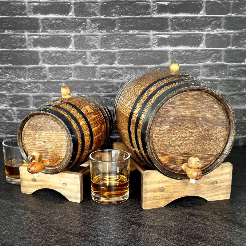 Personalized Aged Oak Whiskey Barrels -  - JDS