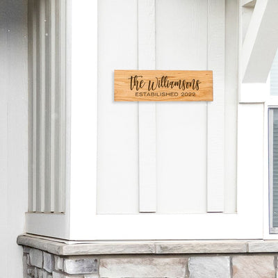 Personalized Wood Address Signs -  - Qualtry