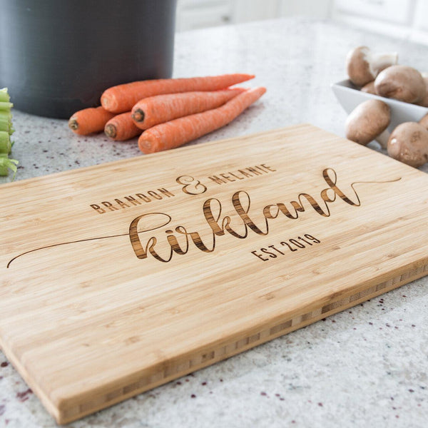 Personalized Bamboo Cutting Boards - 11x17 -