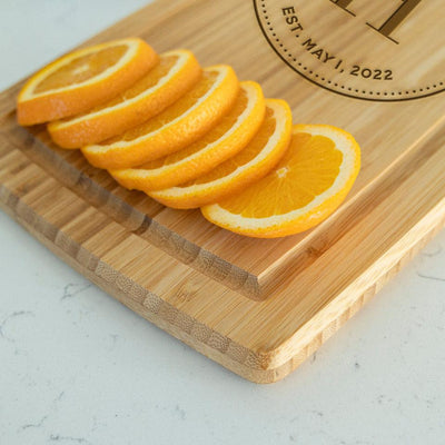 Personalized Hanging Handled Cutting Board with Juice Grooves -  - Qualtry