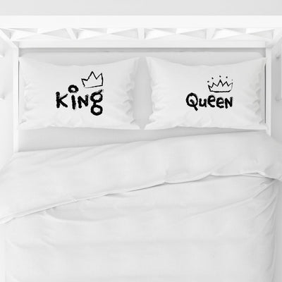 Romantic Couples Pillowcases Set - King Queen - Qualtry