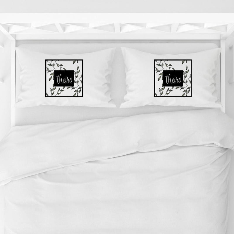 Romantic Couples Pillowcases Set - Theirs Theirs - Qualtry