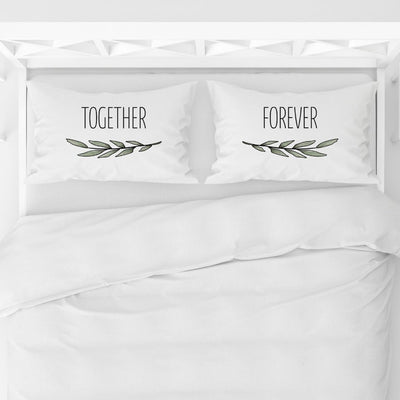 Romantic Couples Pillowcases Set - Together Forever - Qualtry