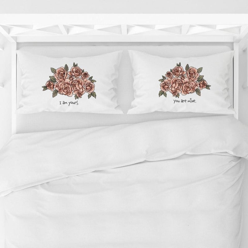 Romantic Couples Pillowcases Set - I Am Yours You Are Mine - Qualtry