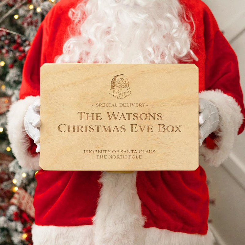 Personalized Christmas Eve Pine Wooden Boxes -  - JDS