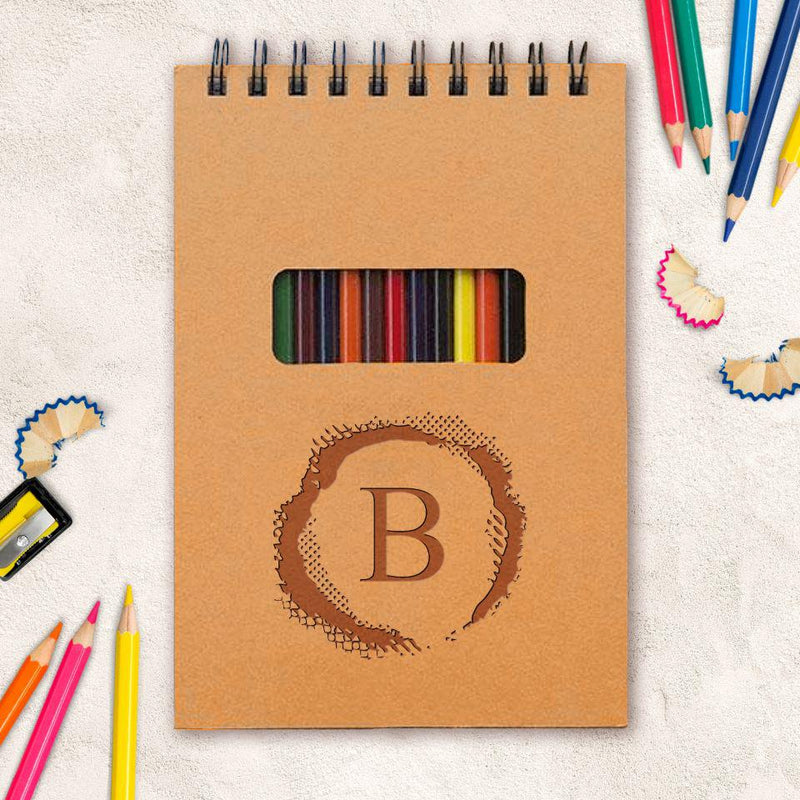 Monogrammed Kids Sketch Pad -  - Qualtry