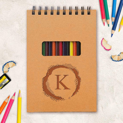 Monogrammed Kids Sketch Pad -  - Qualtry