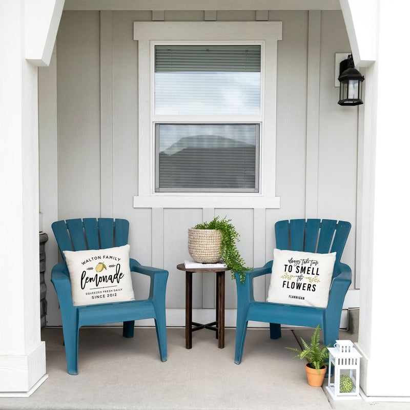Personalized Porch Throw Pillow Covers -  - Qualtry
