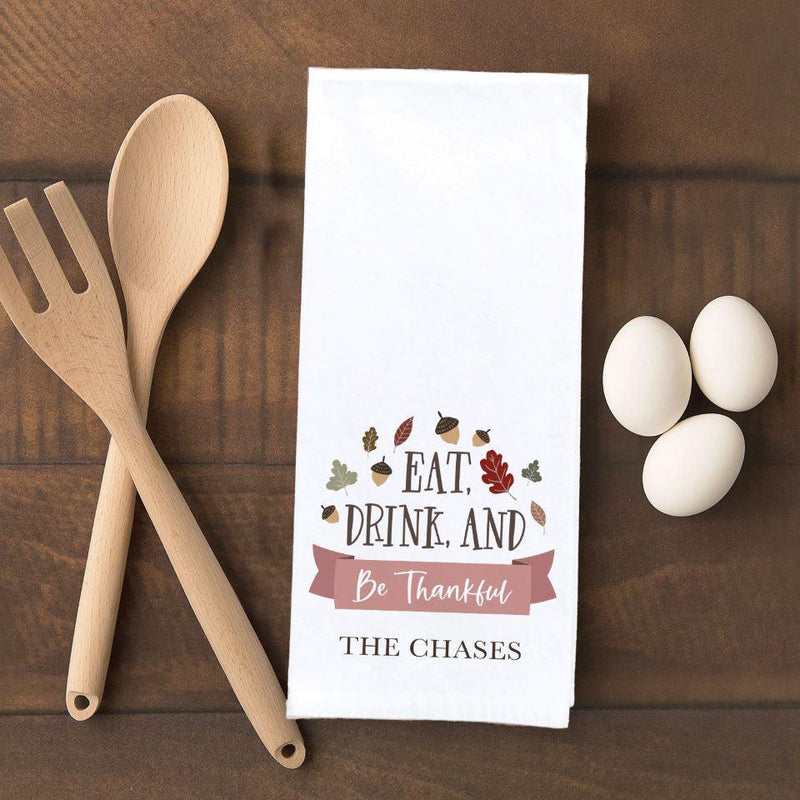 Personalized Thanksgiving Tea Towels -  - Qualtry