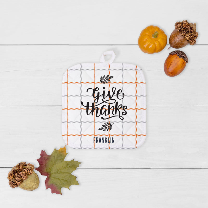 Personalized Thanksgiving Hot Pads -  - JDS