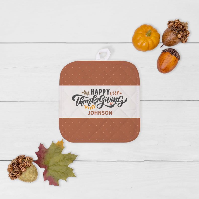 Personalized Thanksgiving Hot Pads -  - JDS