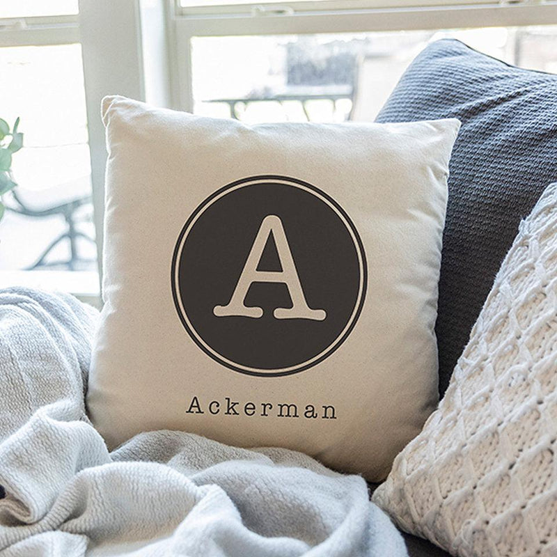 Monogram throw pillow cover 2025