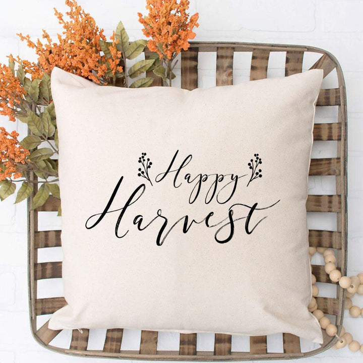 Personalized Happy Harvest Fall Throw Pillow Covers A Gift Personalized