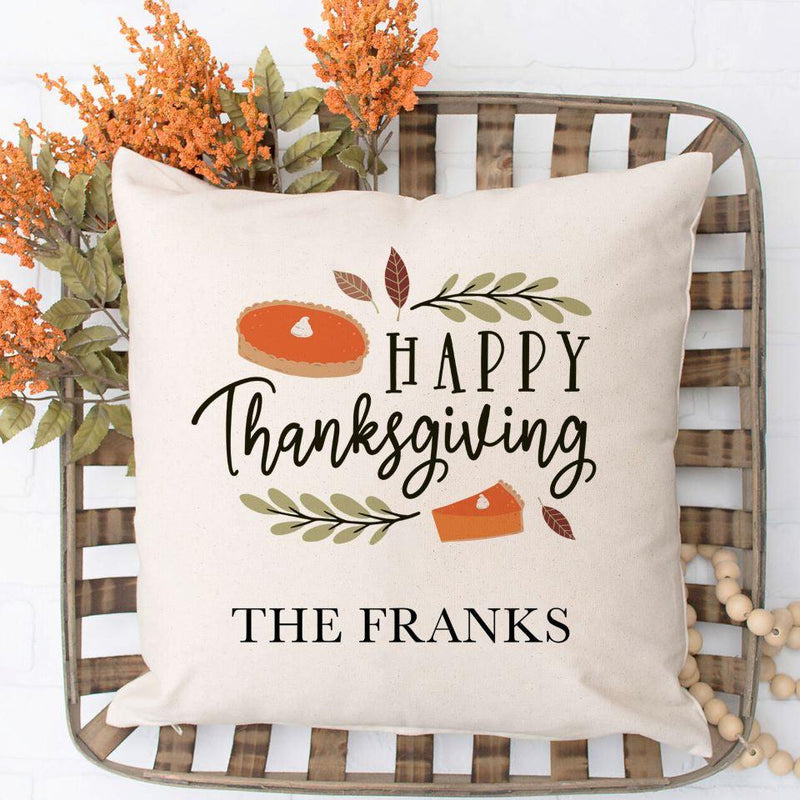 Personalized Thanksgiving Throw Pillow Covers -  - Qualtry