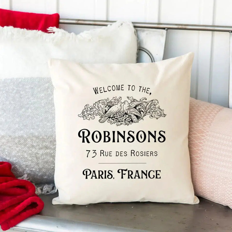 Personalized Vintage Valentine Throw Pillow Covers -  - Qualtry