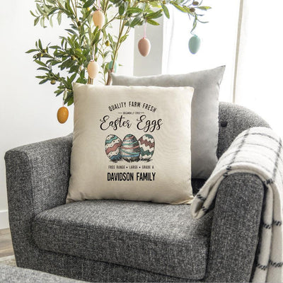 Personalized Vintage Farmhouse Easter Throw Pillow Covers -  - JDS