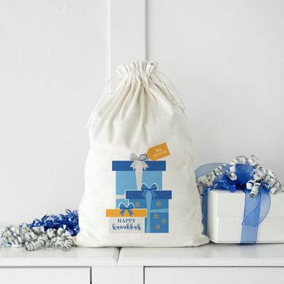Personalized Velvet Hanukkah Gift Bags -  - Qualtry