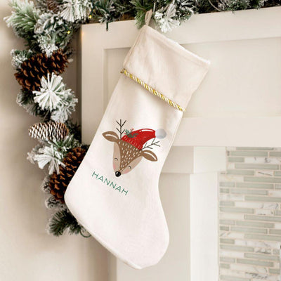 Personalized Merry and Bright Velvet-trimmed Christmas Stockings -  - Qualtry
