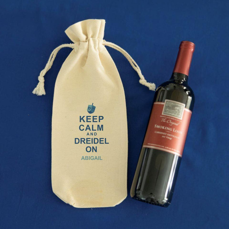 Personalized Hanukkah Wine Gift Bags -  - Qualtry