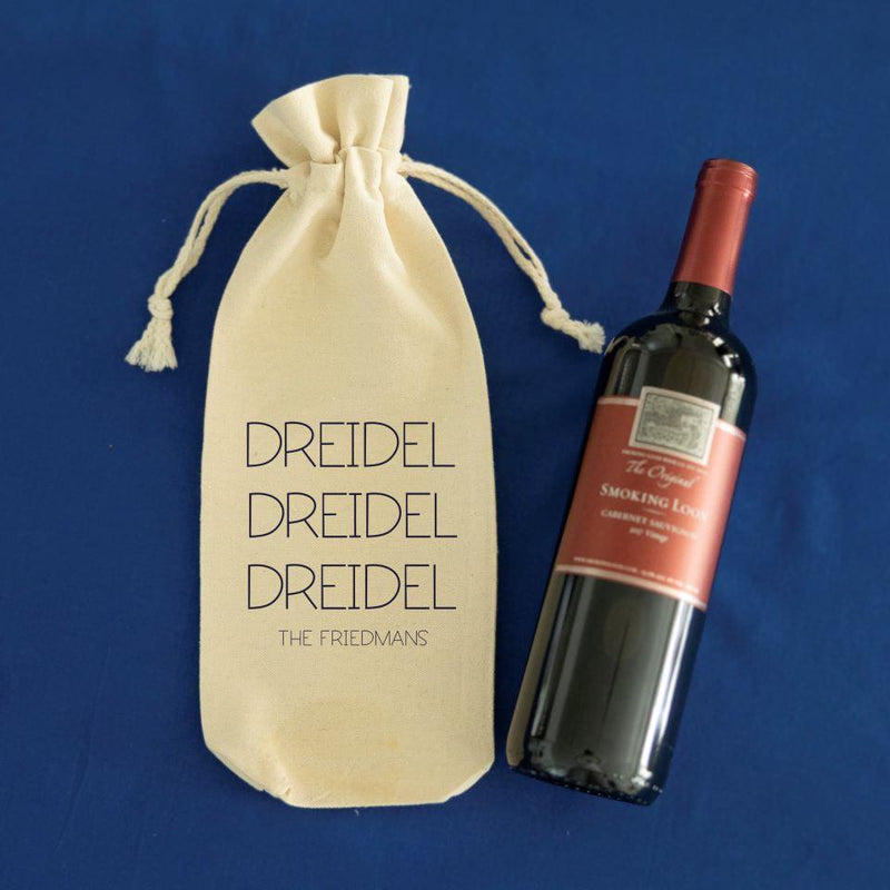 Personalized Hanukkah Wine Gift Bags -  - Qualtry