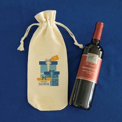 Personalized Hanukkah Wine Gift Bags -  - Qualtry
