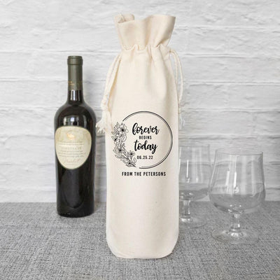 Personalized Wedding Wine Gift Bags -  - Qualtry