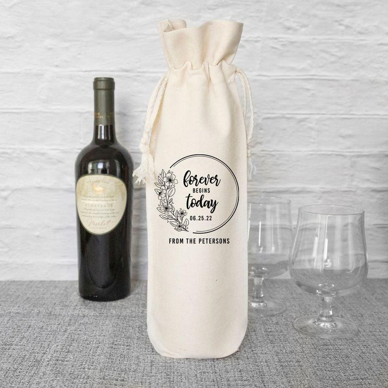 Personalized Wedding Wine Gift Bags -  - Qualtry
