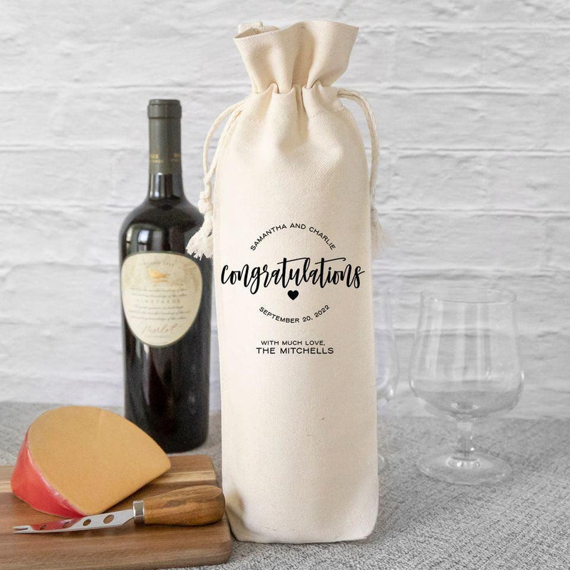 Personalized Wedding Wine Gift Bags -  - Qualtry