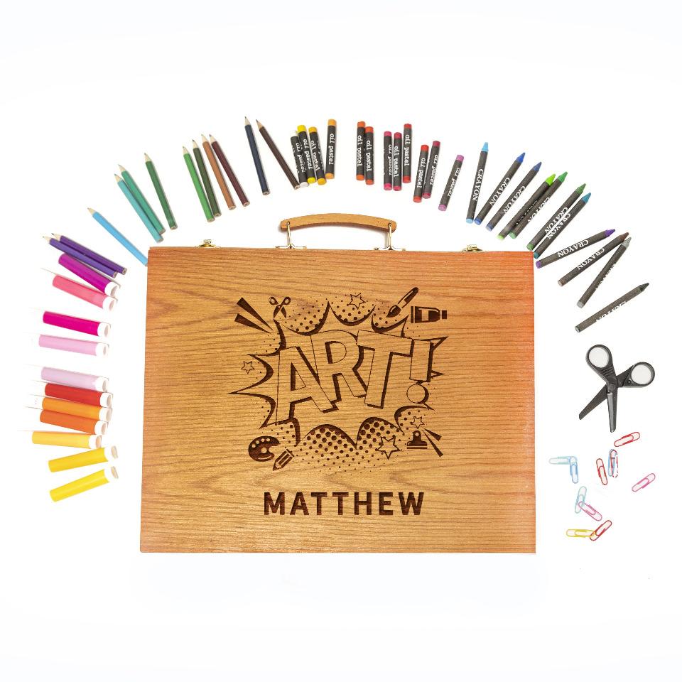 Personalized Art Kit for Children, Kids Creative Art Box Gift, Kids Craft  Kit Travel Box, Art Journaling Kit Beginers, Fun & Learning Gift 