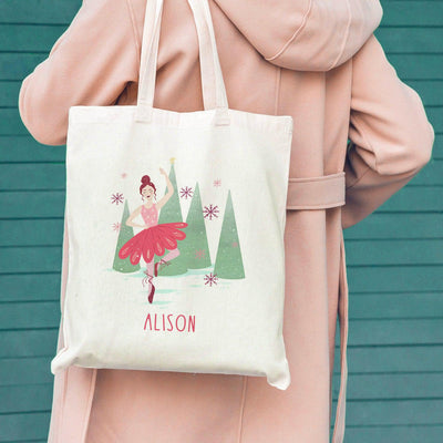 Personalized Girls Christmas Tote Bags -  - Qualtry