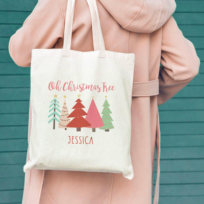 Personalized Girls Christmas Tote Bags -  - Qualtry