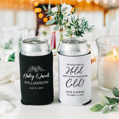 Personalized Wedding Koozies -  - Wingpress Designs