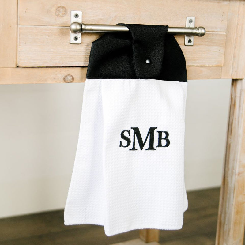 Personalized Button Hook Kitchen Towels -  - Qualtry