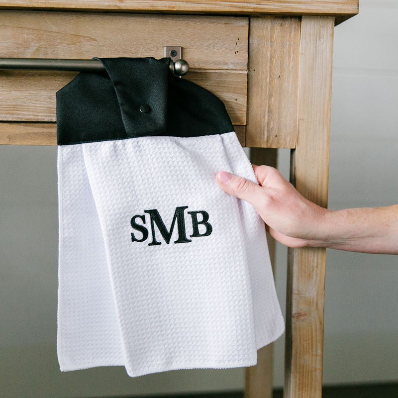 Personalized Button Hook Kitchen Towels -  - Qualtry