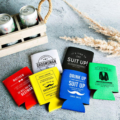 Personalized Groomsmen Koozies -