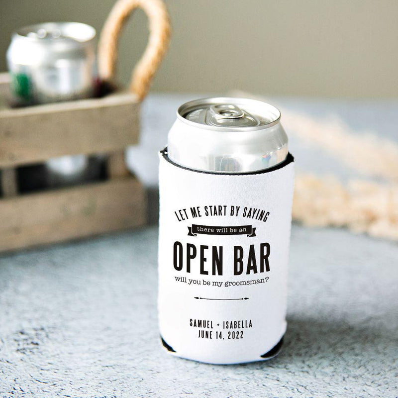Personalized Groomsmen Koozies -