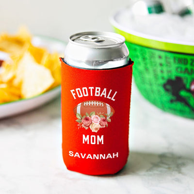Personalized Football Mom Koozies -
