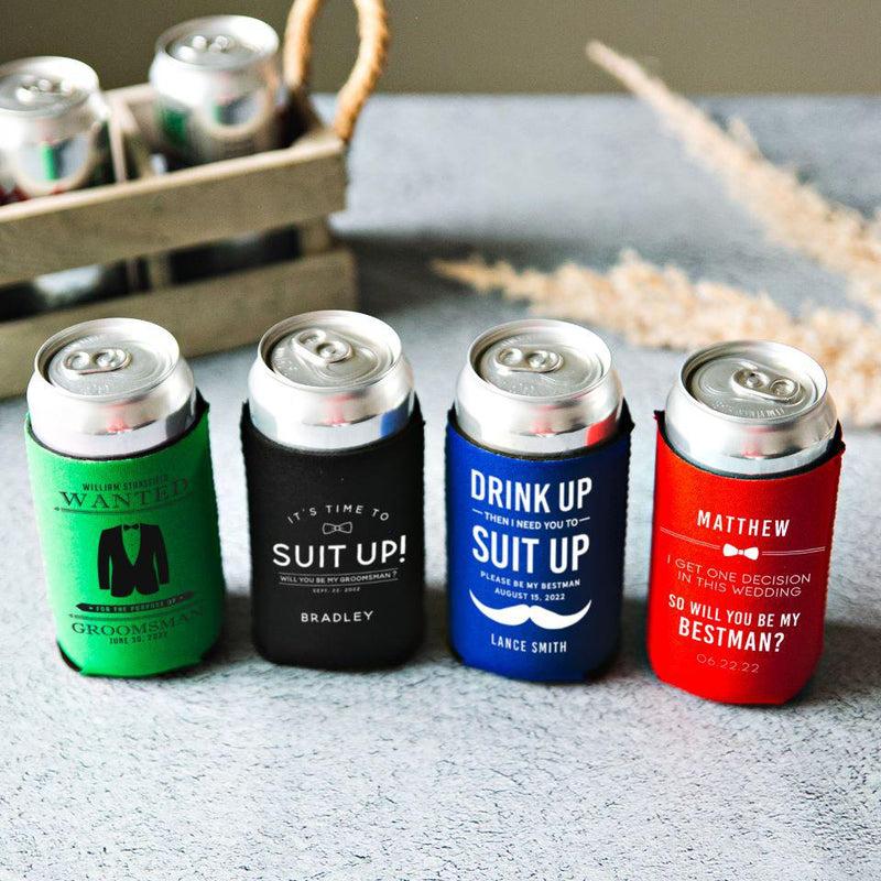 Personalized Groomsmen Koozies -