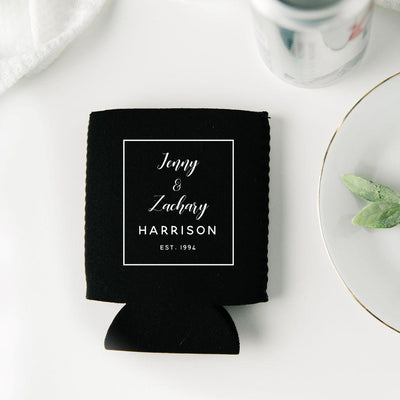 Personalized Wedding Koozies -  - Wingpress Designs