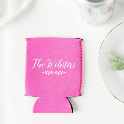 Personalized Wedding Koozies -  - Wingpress Designs