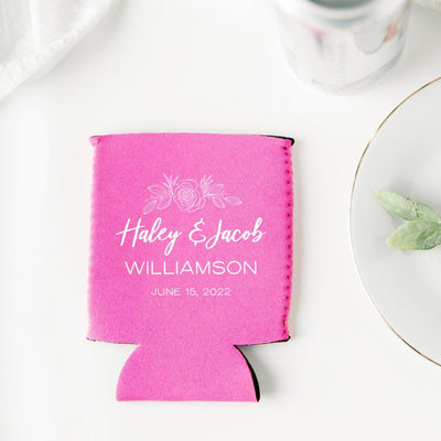 Personalized Wedding Koozies -  - Wingpress Designs