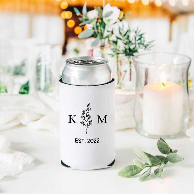 Personalized Wedding Koozies -  - Wingpress Designs