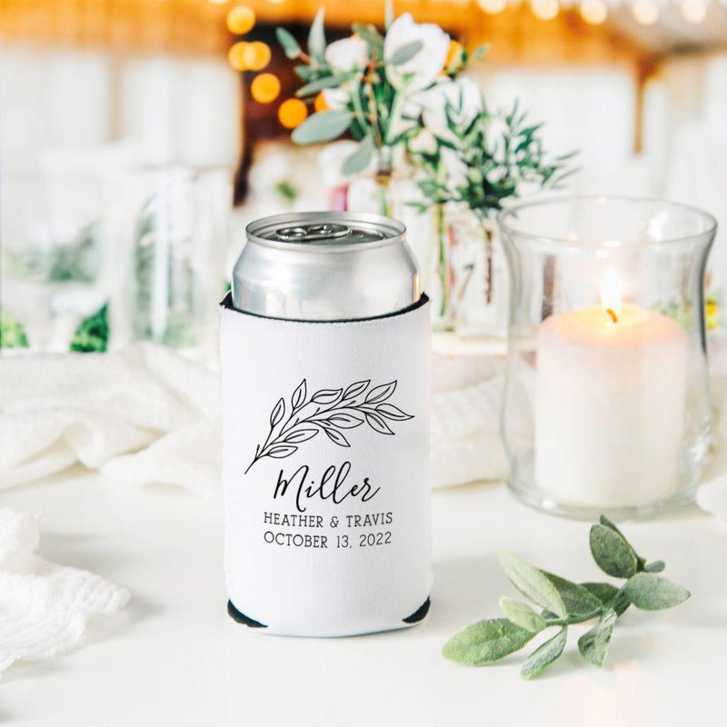 Personalized Wedding Koozies -  - Wingpress Designs