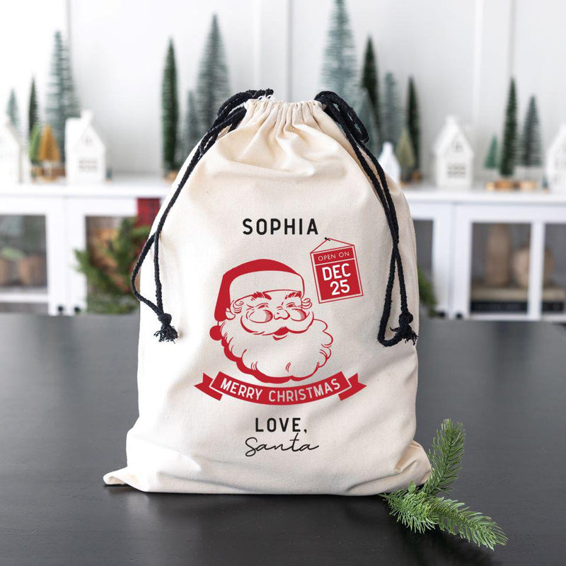 Personalized Christmas Cotton Santa Bags -  - Wingpress Designs