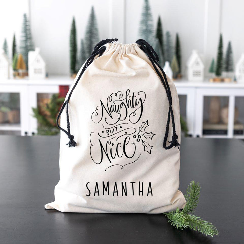 Personalized Christmas Cotton Santa Bags -  - Wingpress Designs