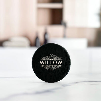 Personalized Leatherette Compact Mirror -  - Qualtry