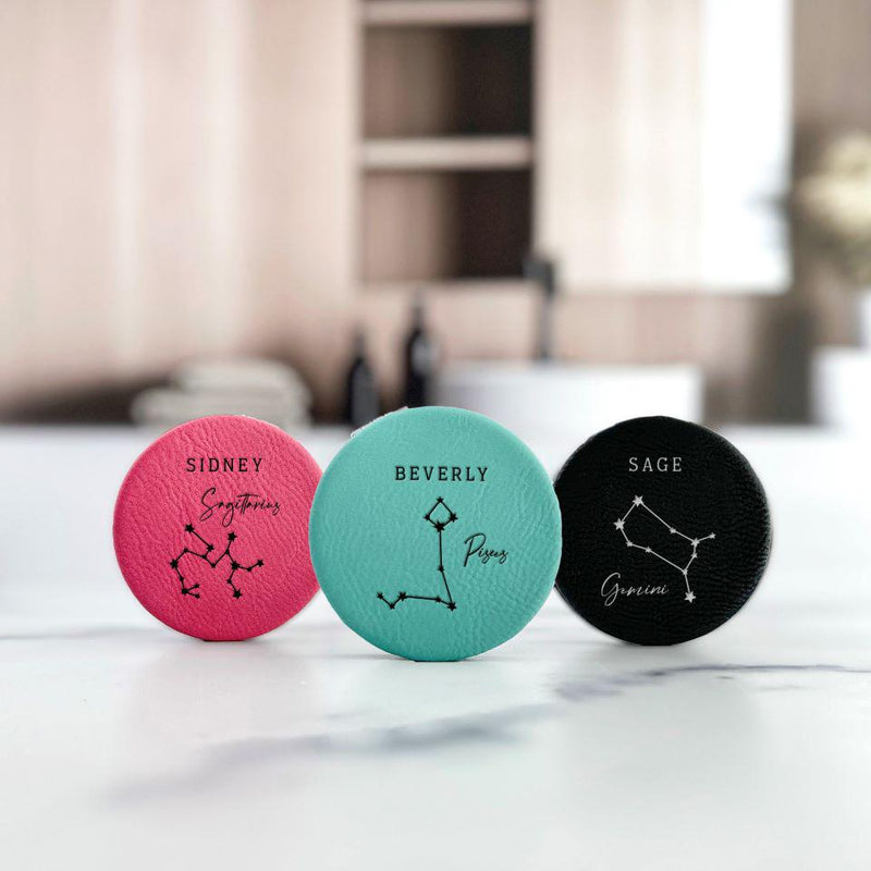 Personalized Astrology Zodiac Sign Compact Mirror -  - Qualtry