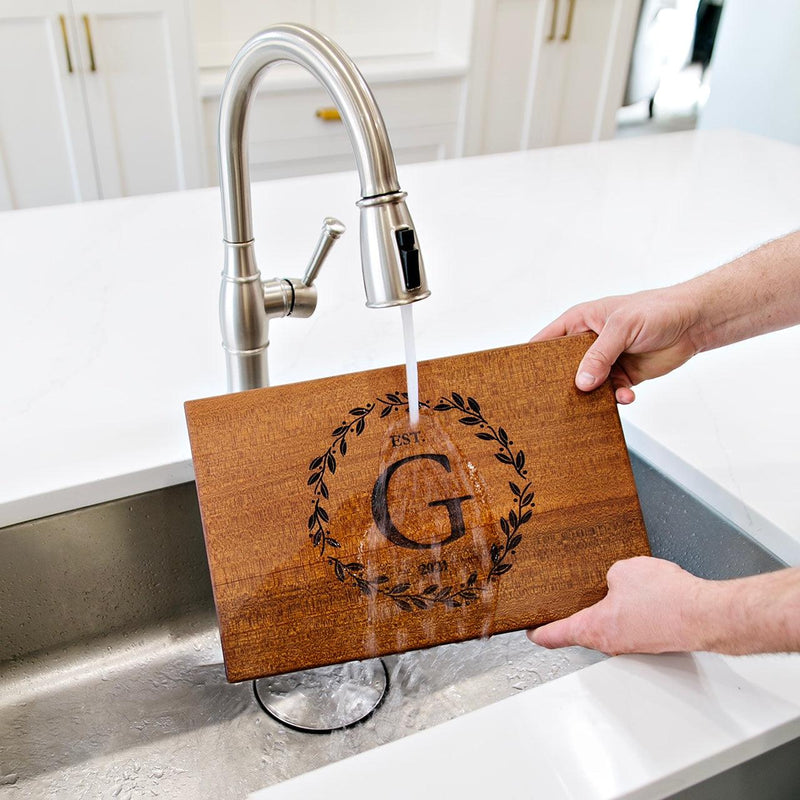 Personalized 10x15 Mahogany Cutting Board (Modern Collection) -  - Qualtry